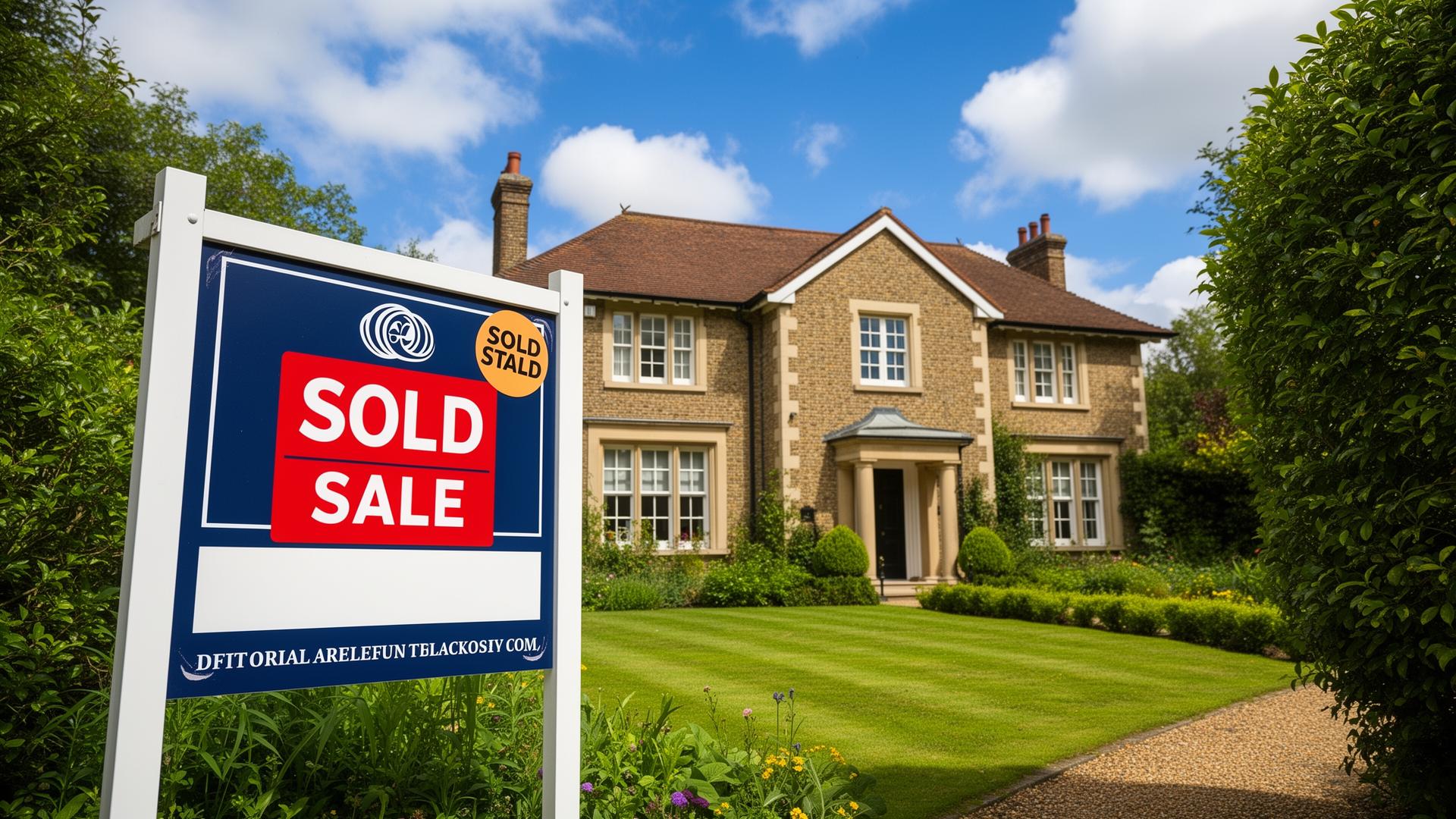 Sold sign outside a property