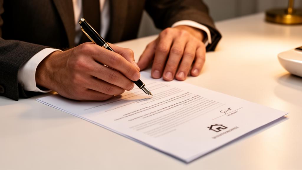 Signing property documents